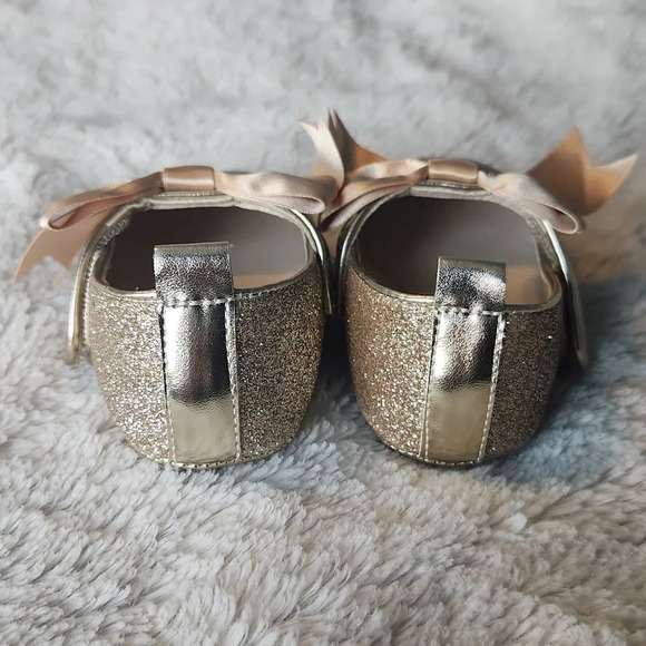 Felix & Flora Sparkle Gold Shoes - Picture 4 of 11